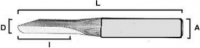Frezy (radiusnoe dno) Z=1 HSS sxema